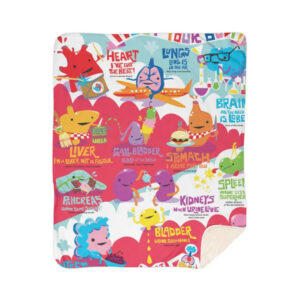 Meet Your Body - Cute Anatomy Human Body Team Blanket