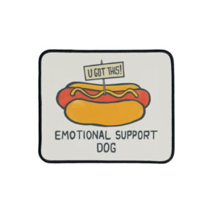 Emotional Support Dog Mouse Pad
