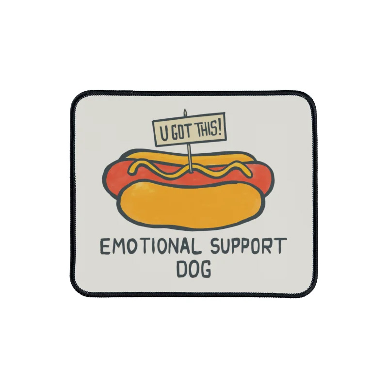 Emotional Support Dog Mouse Pad