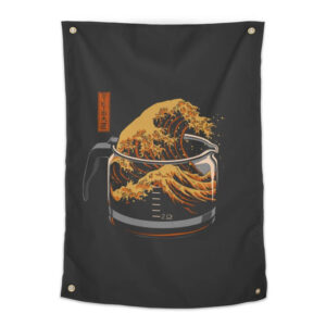 The Great Wave of Coffee Tapestry