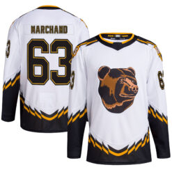 Brad Marchand BOS White Reverse Retro 2.0 Primegreen Stitched Jersey