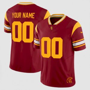 Custom USC Trojans Football Jersey - Cardinal V3 (Limited) - Fully Stitched