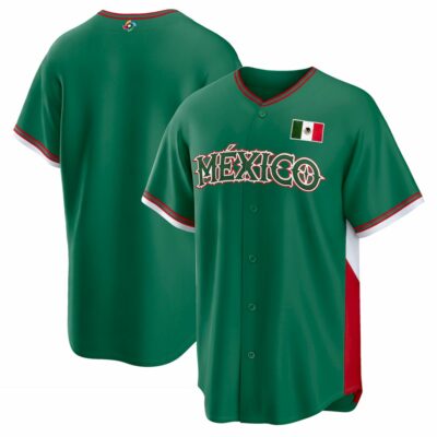 Mexico World Baseball Classic Jersey - Green Heritage - Fully Stitched