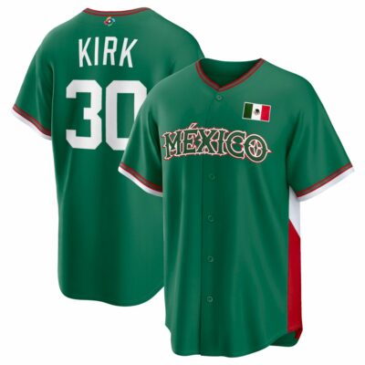 Alejandro Kirk Mexico World Baseball Classic Jersey - Green Heritage - Fully Stitched