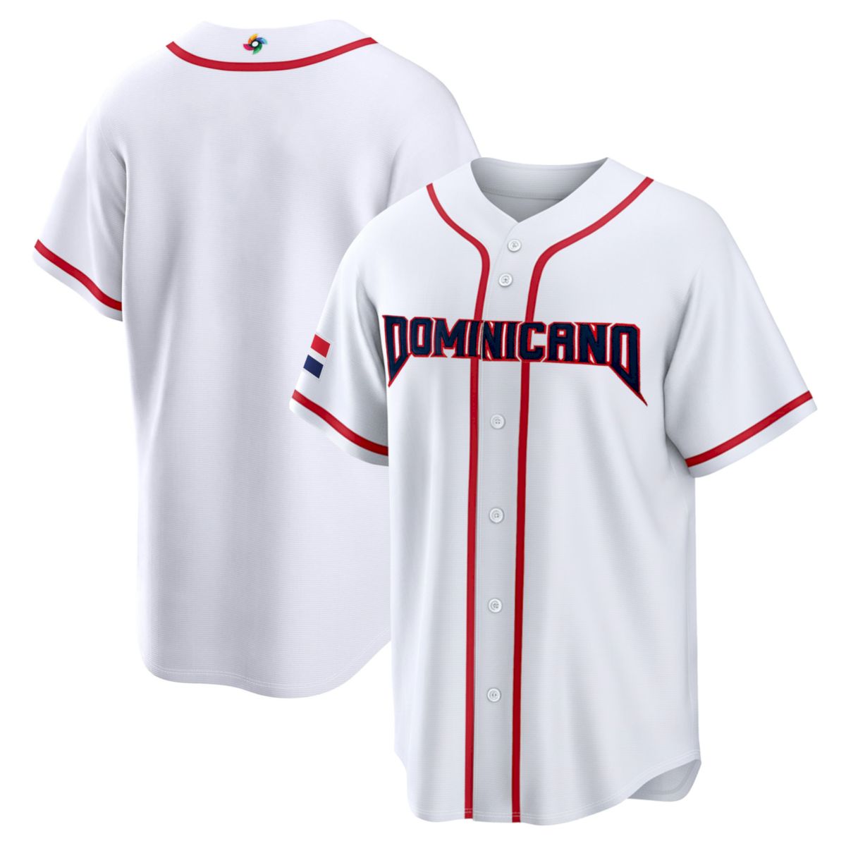 Dominican Republic World Baseball Classic Jersey - White Heritage - Fully Stitched
