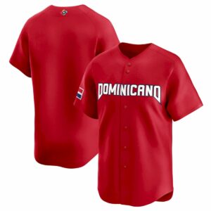 Dominican Republic World Baseball Classic Jersey - Red Heritage - Fully Stitched