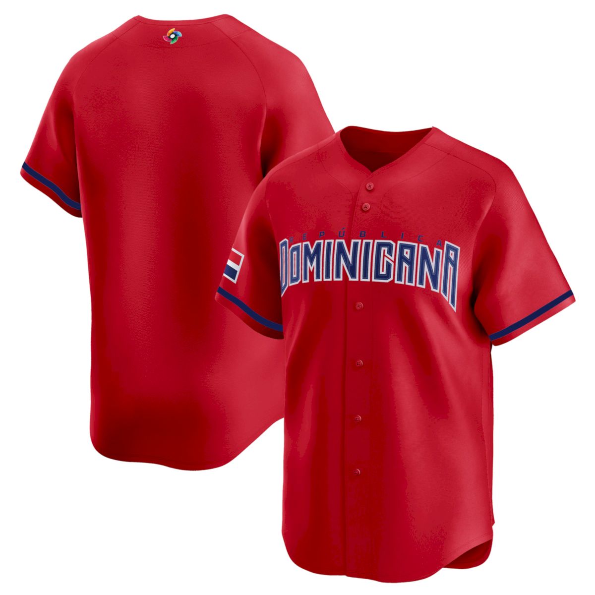 Dominican Republic World Baseball Classic Jersey - Red - Fully Stitched