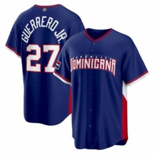 Vladimir Guerrero Jr. Dominican Republic World Baseball Classic Jersey - Royal Blue - Fully Stitched