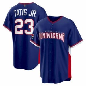 Fernando Tatis Jr. Dominican Republic World Baseball Classic Jersey - Royal Blue - Fully Stitched