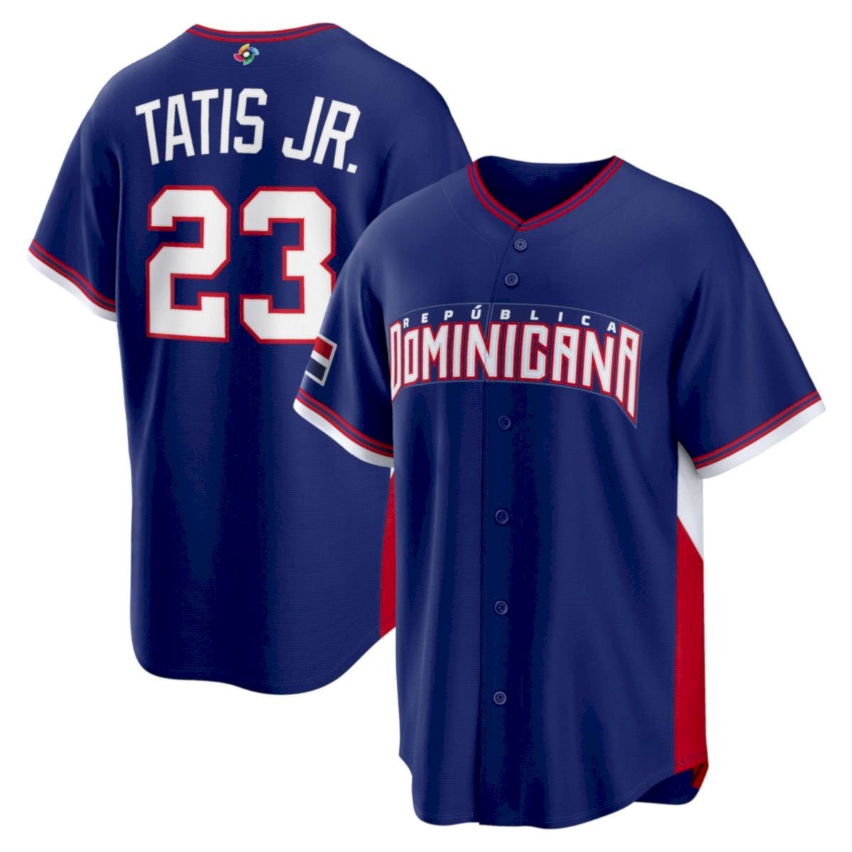 Fernando Tatis Jr. Dominican Republic World Baseball Classic Jersey - Royal Blue - Fully Stitched