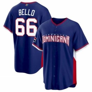 Brayan Bello Dominican Republic World Baseball Classic Jersey - Royal Blue - Fully Stitched