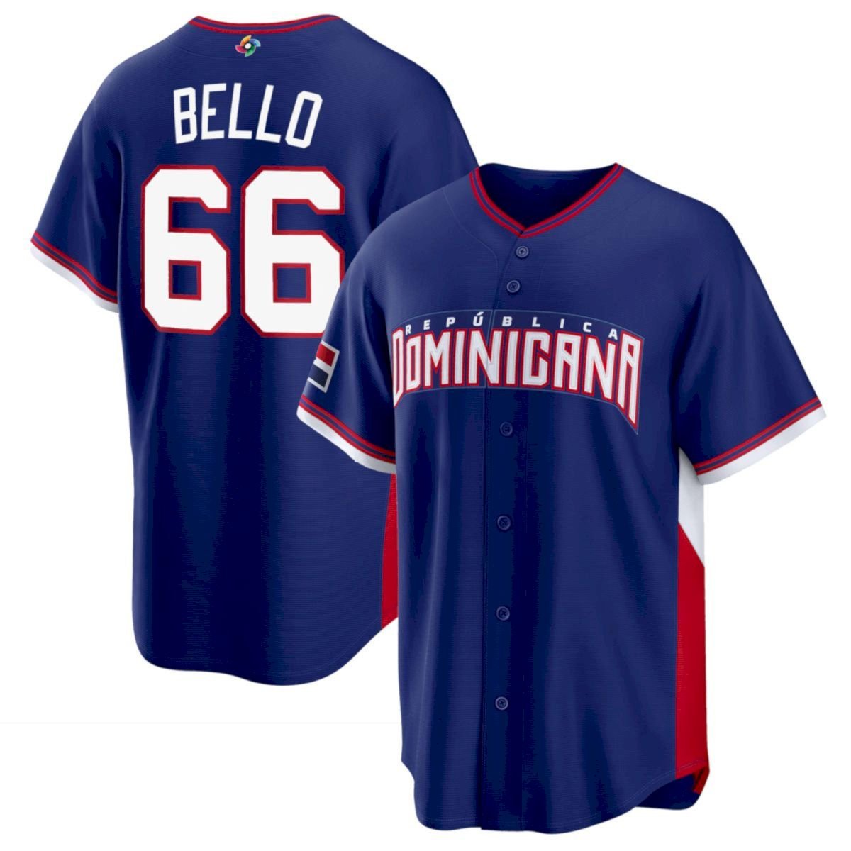 Brayan Bello Dominican Republic World Baseball Classic Jersey - Royal Blue - Fully Stitched