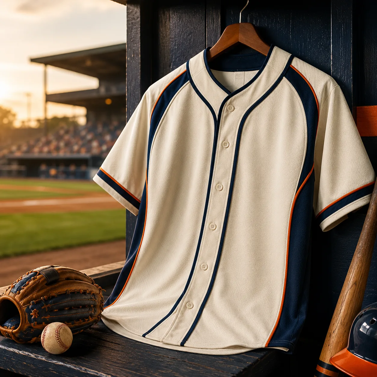 Baseball-inspired custom fully stitched jersey collection